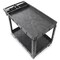 Dryser Utility Cart with Wheels, 46" x 25" Heavy Duty 550 lb. Capacity with Shelves - 2 Tier Rolling Cart with Two 5" Swivel Casters for Warehouse, Garage, Cleaning